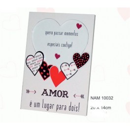 Moldura "Amor &eacute; um lugar para dois!"