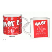 Meia caneca namorados