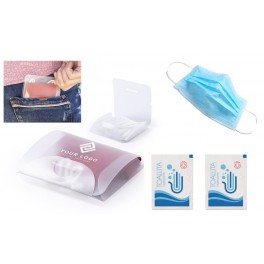 Kit porta m&aacute;scara de viagem